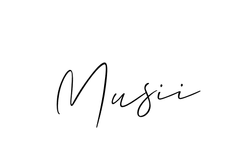 if you are searching for the best signature style for your name Musii. so please give up your signature search. here we have designed multiple signature styles  using Allison_Script. Musii signature style 2 images and pictures png