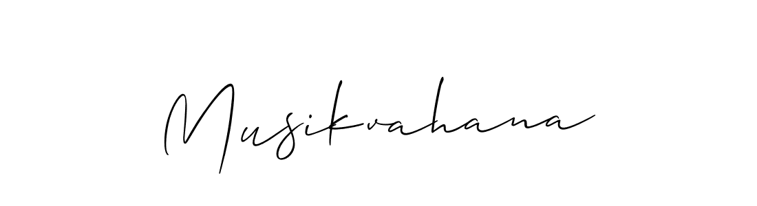 How to make Musikvahana signature? Allison_Script is a professional autograph style. Create handwritten signature for Musikvahana name. Musikvahana signature style 2 images and pictures png
