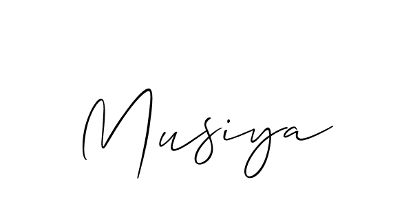 It looks lik you need a new signature style for name Musiya. Design unique handwritten (Allison_Script) signature with our free signature maker in just a few clicks. Musiya signature style 2 images and pictures png