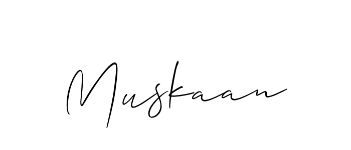 Use a signature maker to create a handwritten signature online. With this signature software, you can design (Allison_Script) your own signature for name Muskaan. Muskaan signature style 2 images and pictures png