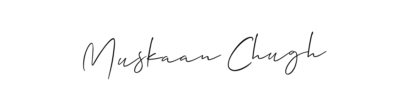 This is the best signature style for the Muskaan Chugh name. Also you like these signature font (Allison_Script). Mix name signature. Muskaan Chugh signature style 2 images and pictures png