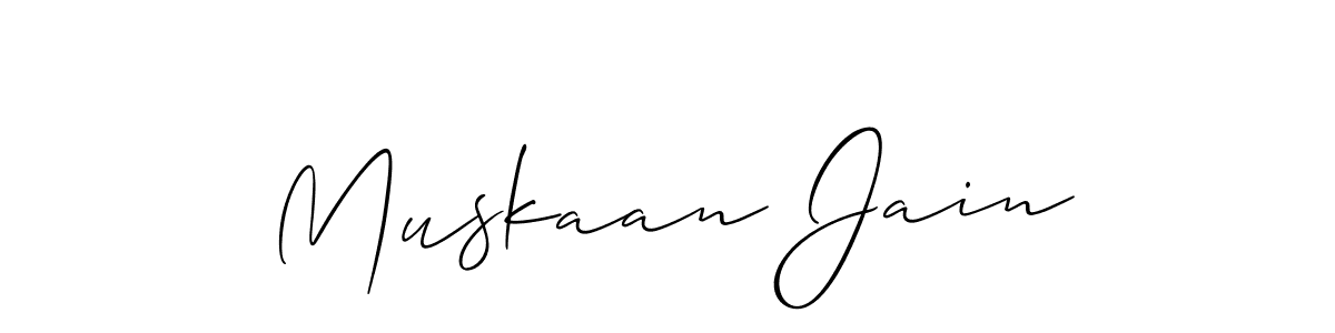 Also we have Muskaan Jain name is the best signature style. Create professional handwritten signature collection using Allison_Script autograph style. Muskaan Jain signature style 2 images and pictures png