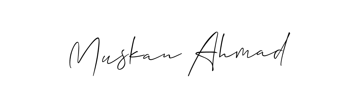 Once you've used our free online signature maker to create your best signature Allison_Script style, it's time to enjoy all of the benefits that Muskan Ahmad name signing documents. Muskan Ahmad signature style 2 images and pictures png