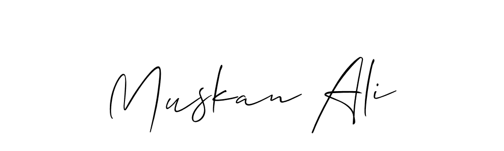 Best and Professional Signature Style for Muskan Ali. Allison_Script Best Signature Style Collection. Muskan Ali signature style 2 images and pictures png