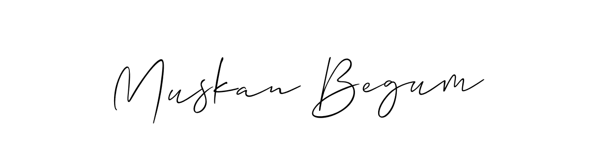 Also You can easily find your signature by using the search form. We will create Muskan Begum name handwritten signature images for you free of cost using Allison_Script sign style. Muskan Begum signature style 2 images and pictures png