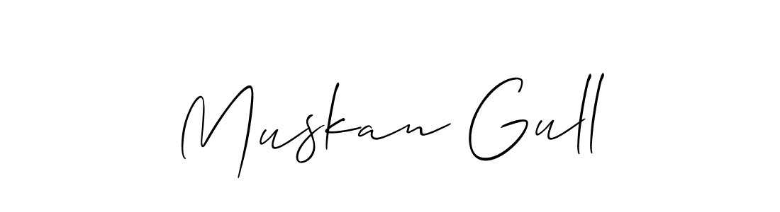Make a short Muskan Gull signature style. Manage your documents anywhere anytime using Allison_Script. Create and add eSignatures, submit forms, share and send files easily. Muskan Gull signature style 2 images and pictures png