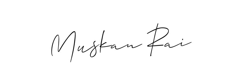 How to make Muskan Rai signature? Allison_Script is a professional autograph style. Create handwritten signature for Muskan Rai name. Muskan Rai signature style 2 images and pictures png