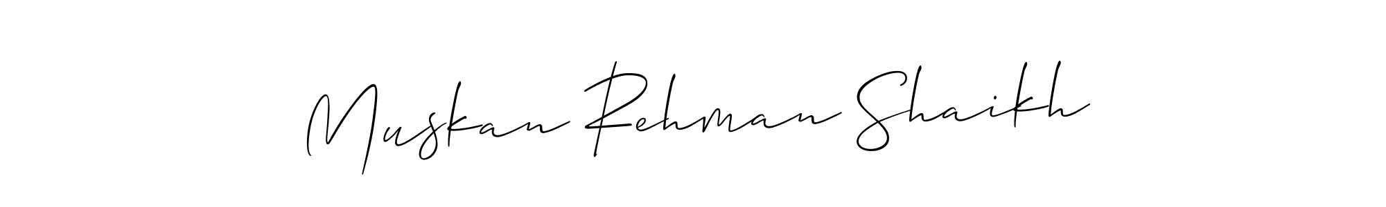 Once you've used our free online signature maker to create your best signature Allison_Script style, it's time to enjoy all of the benefits that Muskan Rehman Shaikh name signing documents. Muskan Rehman Shaikh signature style 2 images and pictures png