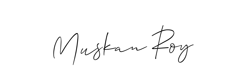 How to make Muskan Roy signature? Allison_Script is a professional autograph style. Create handwritten signature for Muskan Roy name. Muskan Roy signature style 2 images and pictures png