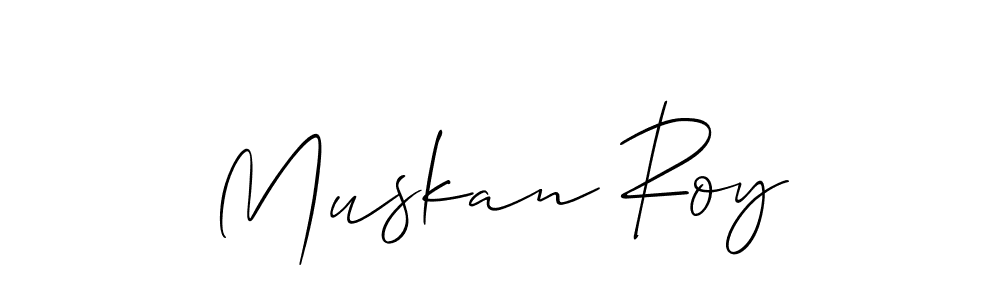 How to make Muskan Roy signature? Allison_Script is a professional autograph style. Create handwritten signature for Muskan Roy name. Muskan Roy signature style 2 images and pictures png