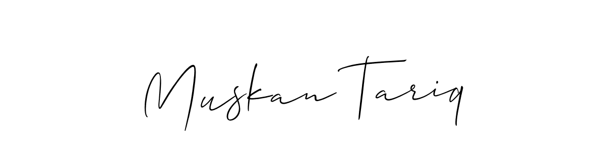 It looks lik you need a new signature style for name Muskan Tariq. Design unique handwritten (Allison_Script) signature with our free signature maker in just a few clicks. Muskan Tariq signature style 2 images and pictures png