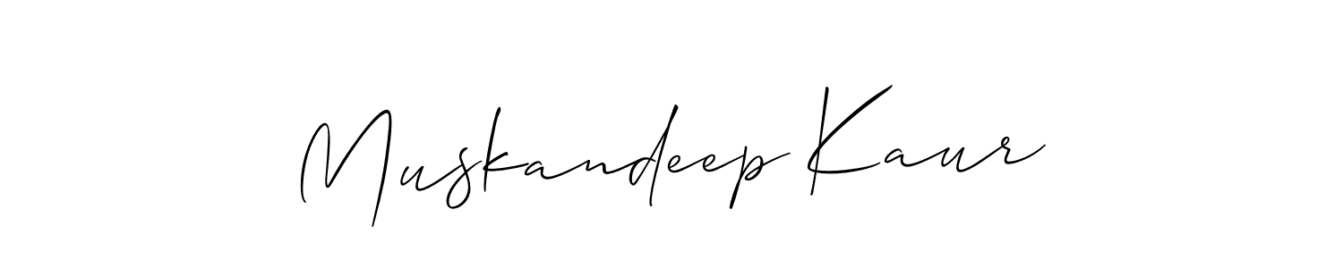 Similarly Allison_Script is the best handwritten signature design. Signature creator online .You can use it as an online autograph creator for name Muskandeep Kaur. Muskandeep Kaur signature style 2 images and pictures png