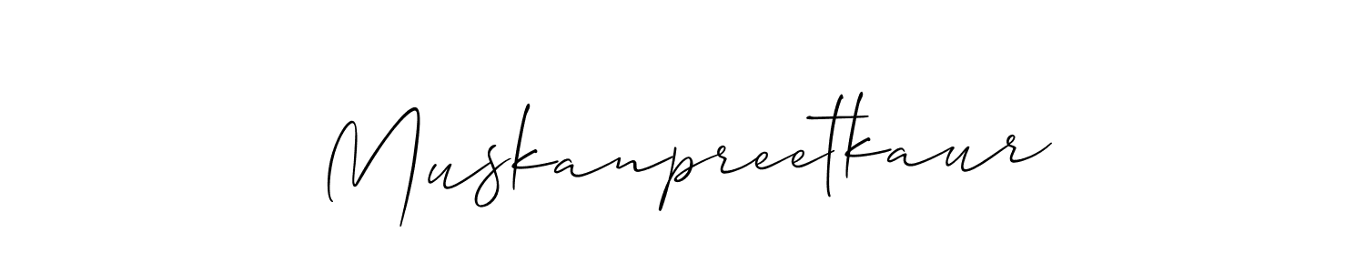 Also we have Muskanpreetkaur name is the best signature style. Create professional handwritten signature collection using Allison_Script autograph style. Muskanpreetkaur signature style 2 images and pictures png