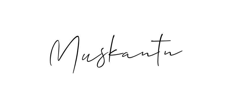 Muskantn stylish signature style. Best Handwritten Sign (Allison_Script) for my name. Handwritten Signature Collection Ideas for my name Muskantn. Muskantn signature style 2 images and pictures png