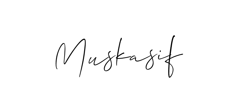 How to Draw Muskasif signature style? Allison_Script is a latest design signature styles for name Muskasif. Muskasif signature style 2 images and pictures png