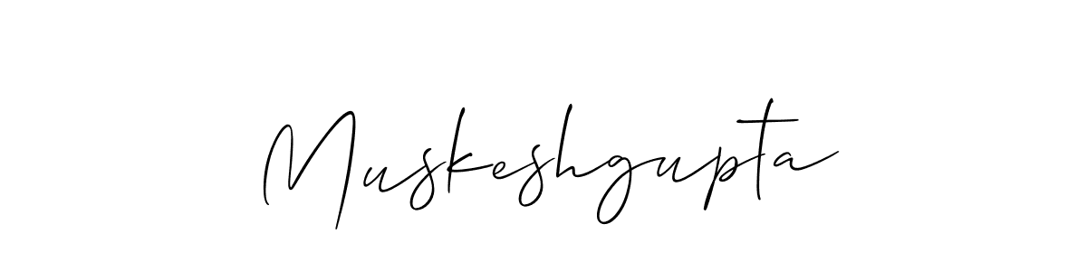 Create a beautiful signature design for name Muskeshgupta. With this signature (Allison_Script) fonts, you can make a handwritten signature for free. Muskeshgupta signature style 2 images and pictures png
