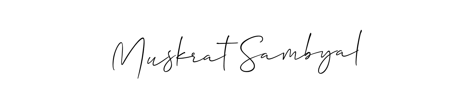 Best and Professional Signature Style for Muskrat Sambyal. Allison_Script Best Signature Style Collection. Muskrat Sambyal signature style 2 images and pictures png