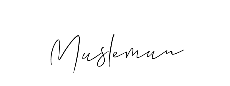 Check out images of Autograph of Muslemun name. Actor Muslemun Signature Style. Allison_Script is a professional sign style online. Muslemun signature style 2 images and pictures png