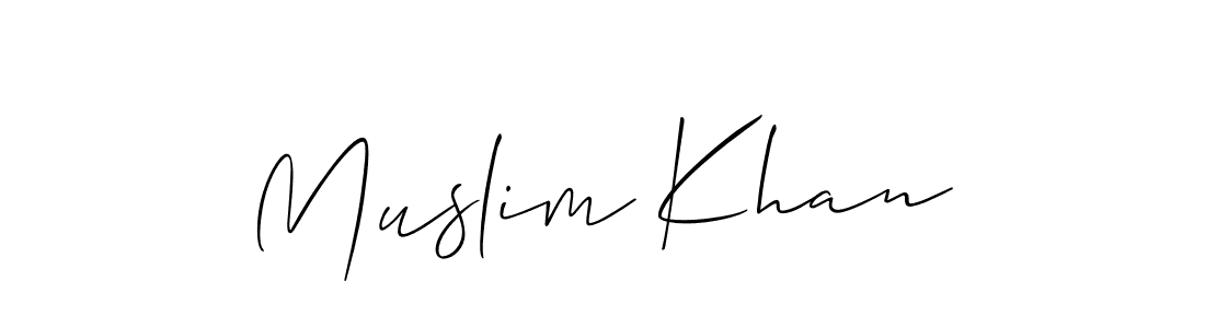 Make a beautiful signature design for name Muslim Khan. Use this online signature maker to create a handwritten signature for free. Muslim Khan signature style 2 images and pictures png