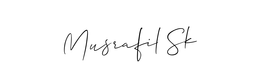 Also we have Musrafil Sk name is the best signature style. Create professional handwritten signature collection using Allison_Script autograph style. Musrafil Sk signature style 2 images and pictures png