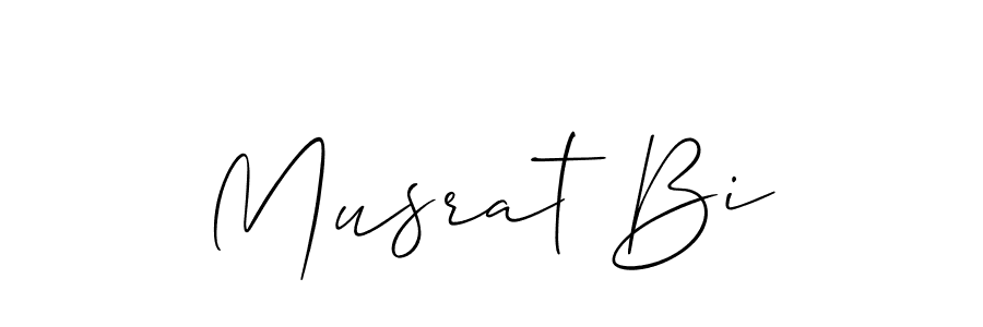 Also we have Musrat Bi name is the best signature style. Create professional handwritten signature collection using Allison_Script autograph style. Musrat Bi signature style 2 images and pictures png