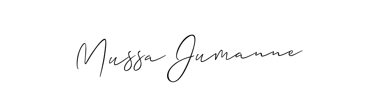 Allison_Script is a professional signature style that is perfect for those who want to add a touch of class to their signature. It is also a great choice for those who want to make their signature more unique. Get Mussa Jumanne name to fancy signature for free. Mussa Jumanne signature style 2 images and pictures png