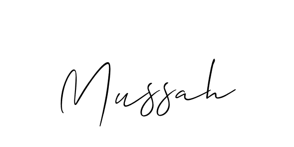 Use a signature maker to create a handwritten signature online. With this signature software, you can design (Allison_Script) your own signature for name Mussah. Mussah signature style 2 images and pictures png