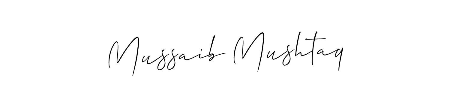 Similarly Allison_Script is the best handwritten signature design. Signature creator online .You can use it as an online autograph creator for name Mussaib Mushtaq. Mussaib Mushtaq signature style 2 images and pictures png