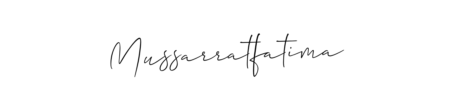 if you are searching for the best signature style for your name Mussarratfatima. so please give up your signature search. here we have designed multiple signature styles  using Allison_Script. Mussarratfatima signature style 2 images and pictures png