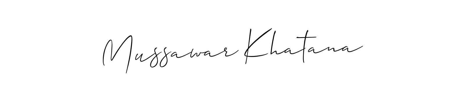 Once you've used our free online signature maker to create your best signature Allison_Script style, it's time to enjoy all of the benefits that Mussawar Khatana name signing documents. Mussawar Khatana signature style 2 images and pictures png