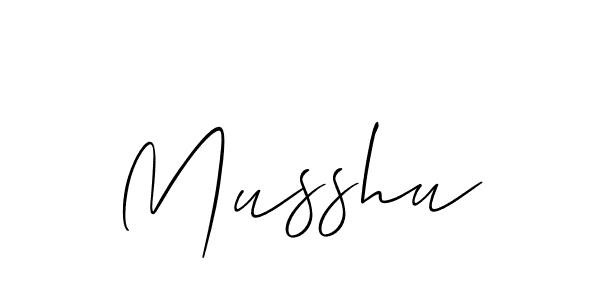 How to make Musshu name signature. Use Allison_Script style for creating short signs online. This is the latest handwritten sign. Musshu signature style 2 images and pictures png