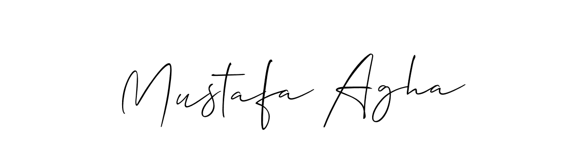 Also You can easily find your signature by using the search form. We will create Mustafa Agha name handwritten signature images for you free of cost using Allison_Script sign style. Mustafa Agha signature style 2 images and pictures png