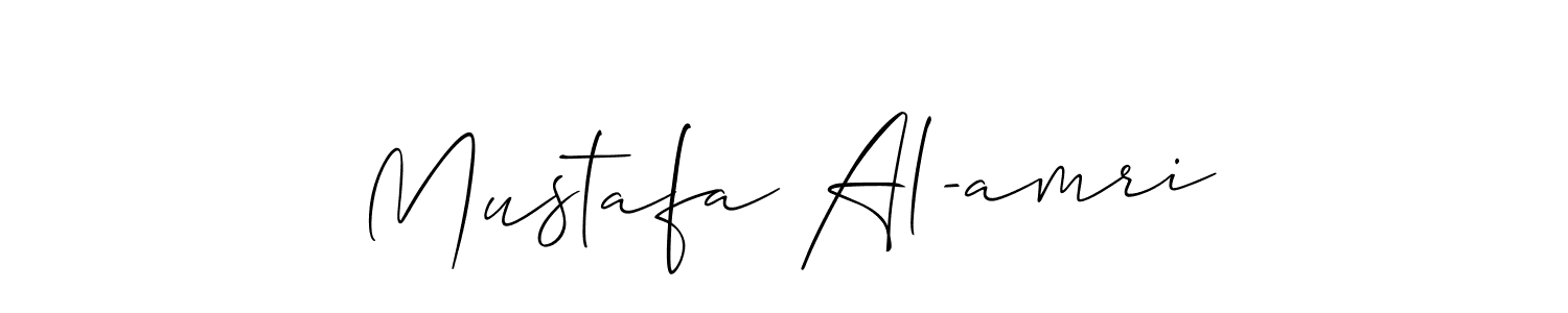 Similarly Allison_Script is the best handwritten signature design. Signature creator online .You can use it as an online autograph creator for name Mustafa Al-amri. Mustafa Al-amri signature style 2 images and pictures png