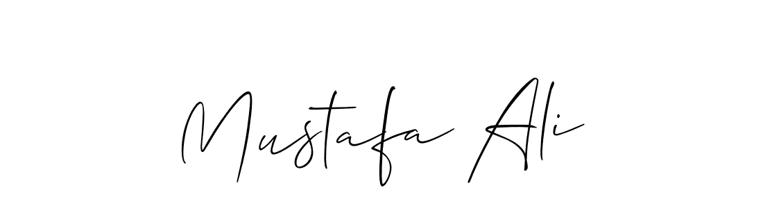 Mustafa Ali stylish signature style. Best Handwritten Sign (Allison_Script) for my name. Handwritten Signature Collection Ideas for my name Mustafa Ali. Mustafa Ali signature style 2 images and pictures png