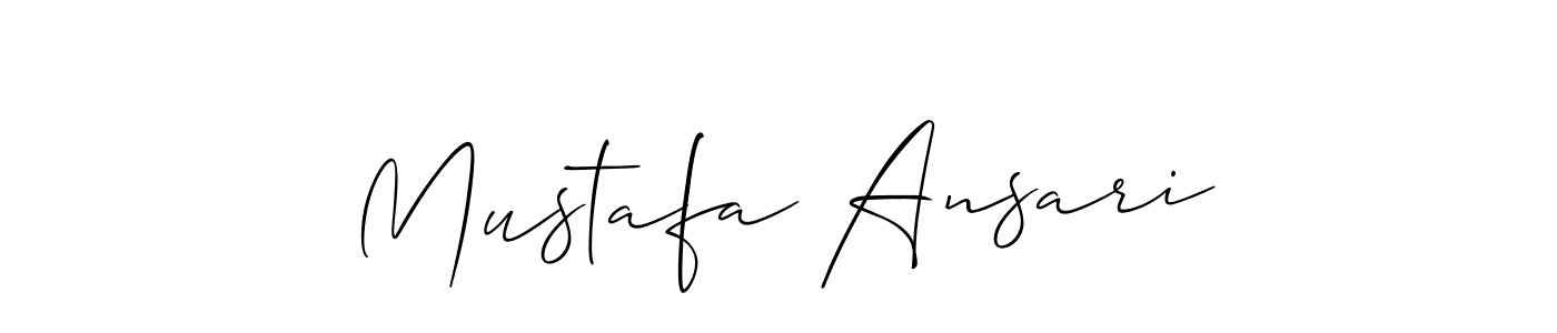 Similarly Allison_Script is the best handwritten signature design. Signature creator online .You can use it as an online autograph creator for name Mustafa Ansari. Mustafa Ansari signature style 2 images and pictures png