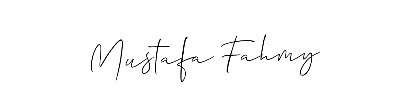 Also You can easily find your signature by using the search form. We will create Mustafa Fahmy name handwritten signature images for you free of cost using Allison_Script sign style. Mustafa Fahmy signature style 2 images and pictures png
