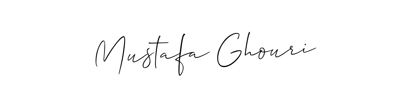 Also we have Mustafa Ghouri name is the best signature style. Create professional handwritten signature collection using Allison_Script autograph style. Mustafa Ghouri signature style 2 images and pictures png