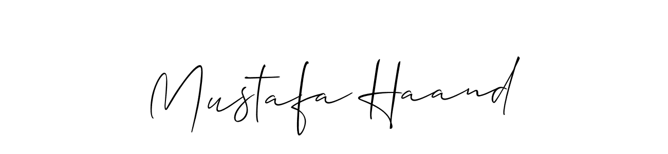 Similarly Allison_Script is the best handwritten signature design. Signature creator online .You can use it as an online autograph creator for name Mustafa Haand. Mustafa Haand signature style 2 images and pictures png