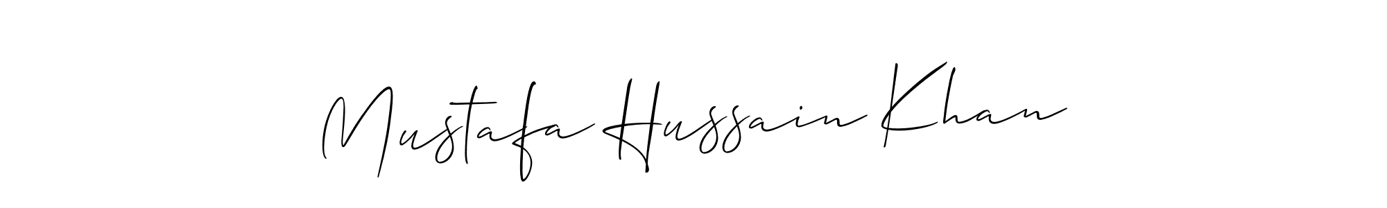 Once you've used our free online signature maker to create your best signature Allison_Script style, it's time to enjoy all of the benefits that Mustafa Hussain Khan name signing documents. Mustafa Hussain Khan signature style 2 images and pictures png