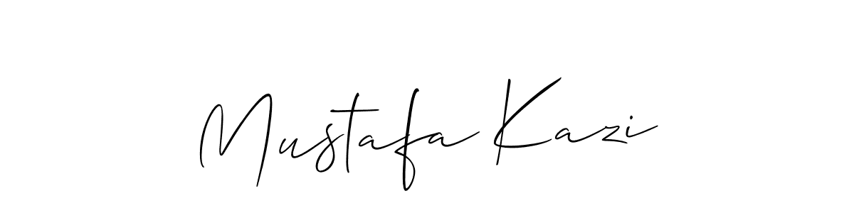 How to Draw Mustafa Kazi signature style? Allison_Script is a latest design signature styles for name Mustafa Kazi. Mustafa Kazi signature style 2 images and pictures png