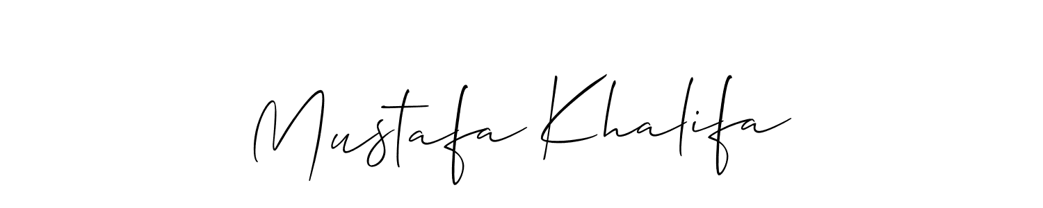 See photos of Mustafa Khalifa official signature by Spectra . Check more albums & portfolios. Read reviews & check more about Allison_Script font. Mustafa Khalifa signature style 2 images and pictures png