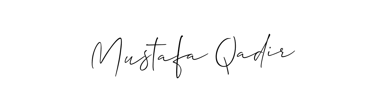 How to Draw Mustafa Qadir signature style? Allison_Script is a latest design signature styles for name Mustafa Qadir. Mustafa Qadir signature style 2 images and pictures png