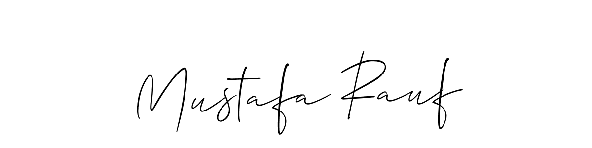 Mustafa Rauf stylish signature style. Best Handwritten Sign (Allison_Script) for my name. Handwritten Signature Collection Ideas for my name Mustafa Rauf. Mustafa Rauf signature style 2 images and pictures png