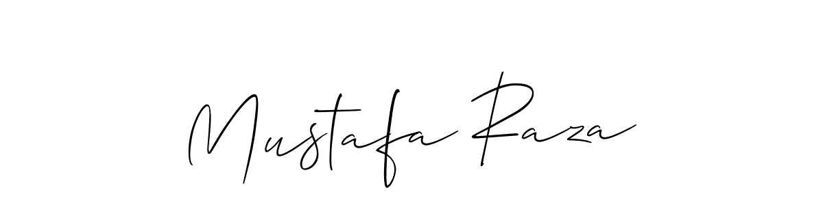 How to Draw Mustafa Raza signature style? Allison_Script is a latest design signature styles for name Mustafa Raza. Mustafa Raza signature style 2 images and pictures png