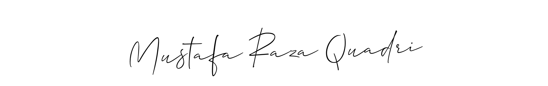 Mustafa Raza Quadri stylish signature style. Best Handwritten Sign (Allison_Script) for my name. Handwritten Signature Collection Ideas for my name Mustafa Raza Quadri. Mustafa Raza Quadri signature style 2 images and pictures png