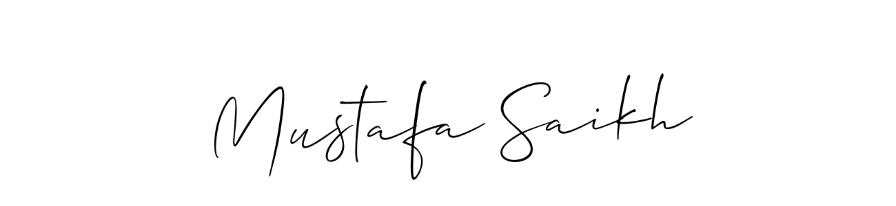 You should practise on your own different ways (Allison_Script) to write your name (Mustafa Saikh) in signature. don't let someone else do it for you. Mustafa Saikh signature style 2 images and pictures png