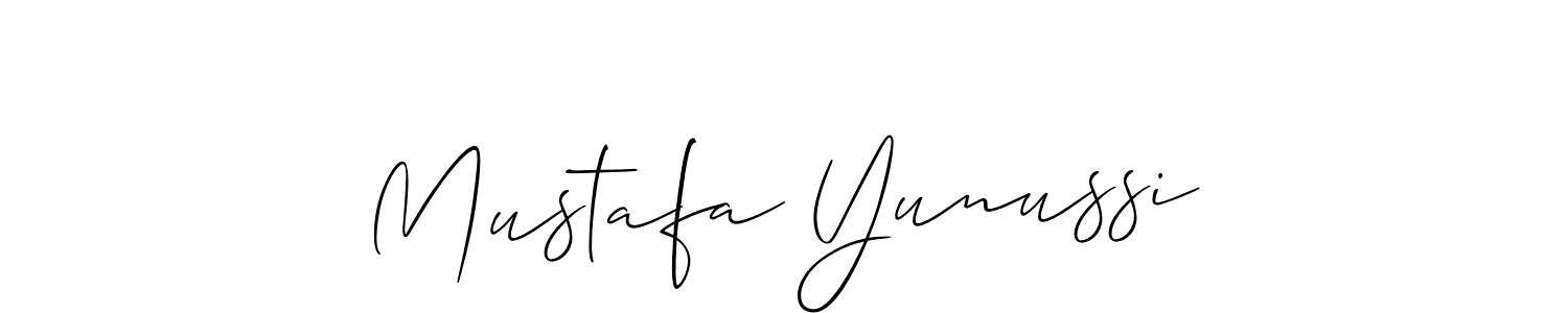 Make a beautiful signature design for name Mustafa Yunussi. With this signature (Allison_Script) style, you can create a handwritten signature for free. Mustafa Yunussi signature style 2 images and pictures png