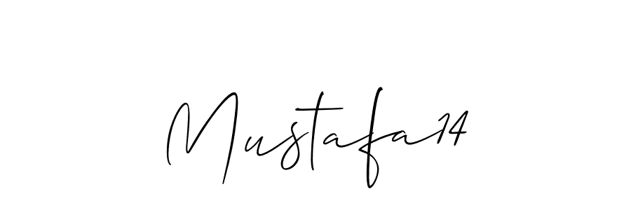 Make a short Mustafa14 signature style. Manage your documents anywhere anytime using Allison_Script. Create and add eSignatures, submit forms, share and send files easily. Mustafa14 signature style 2 images and pictures png