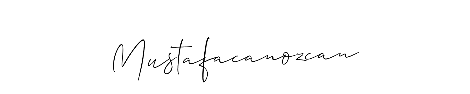 It looks lik you need a new signature style for name Mustafacanozcan. Design unique handwritten (Allison_Script) signature with our free signature maker in just a few clicks. Mustafacanozcan signature style 2 images and pictures png