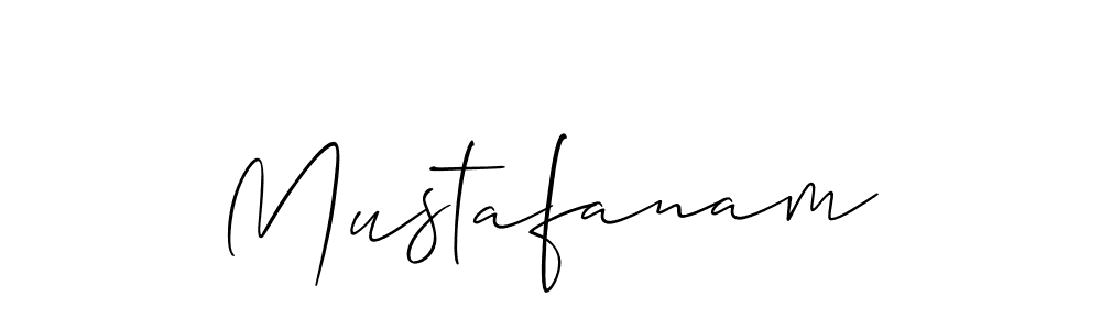 The best way (Allison_Script) to make a short signature is to pick only two or three words in your name. The name Mustafanam include a total of six letters. For converting this name. Mustafanam signature style 2 images and pictures png